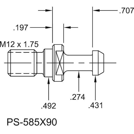 Tj Davies Co Solid Retention Knob PS-585X90